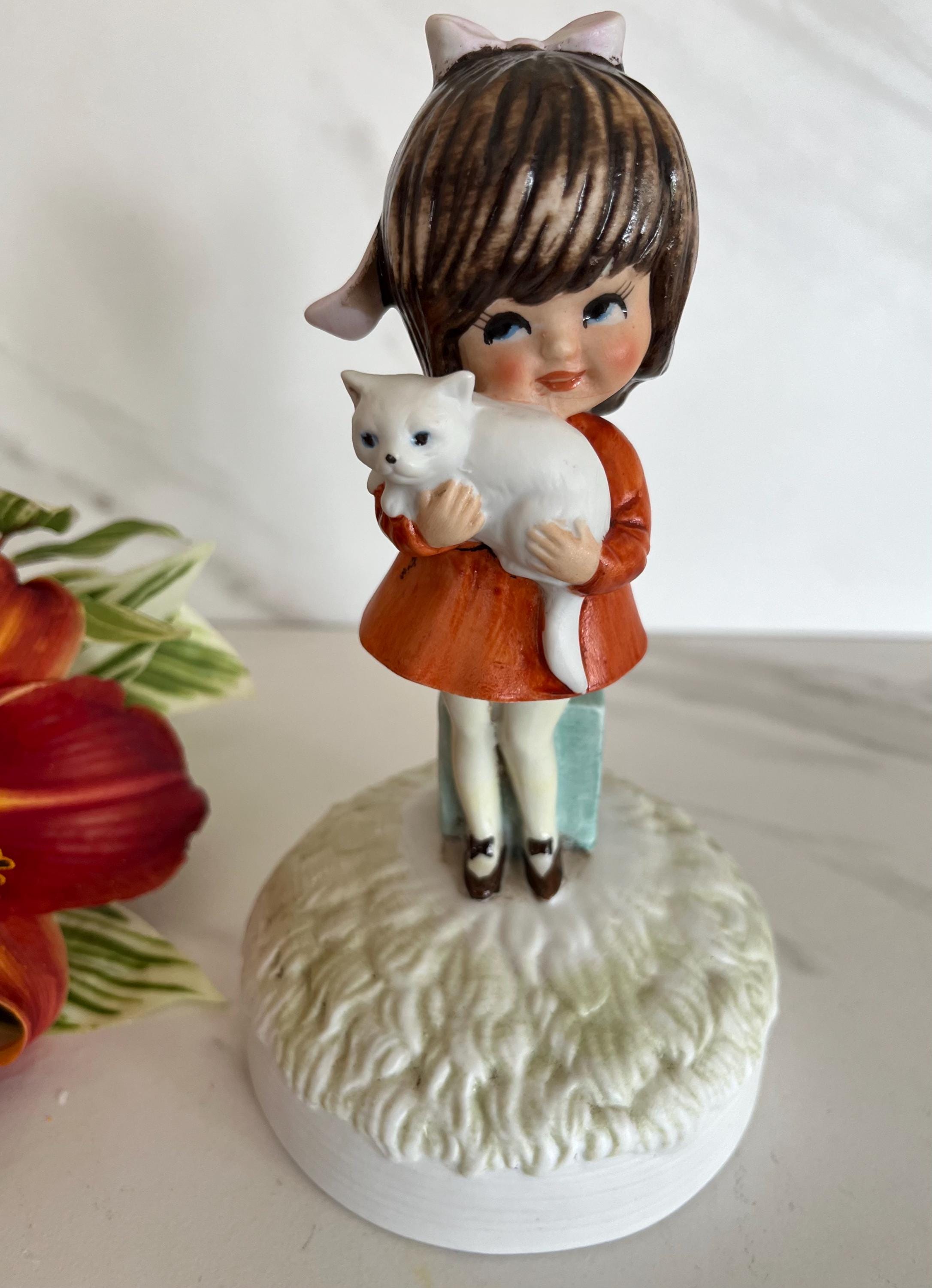 ヴィンテージ　置物　K.K original ペアネコFine Quality Japan Porcelain Cat - Etsy