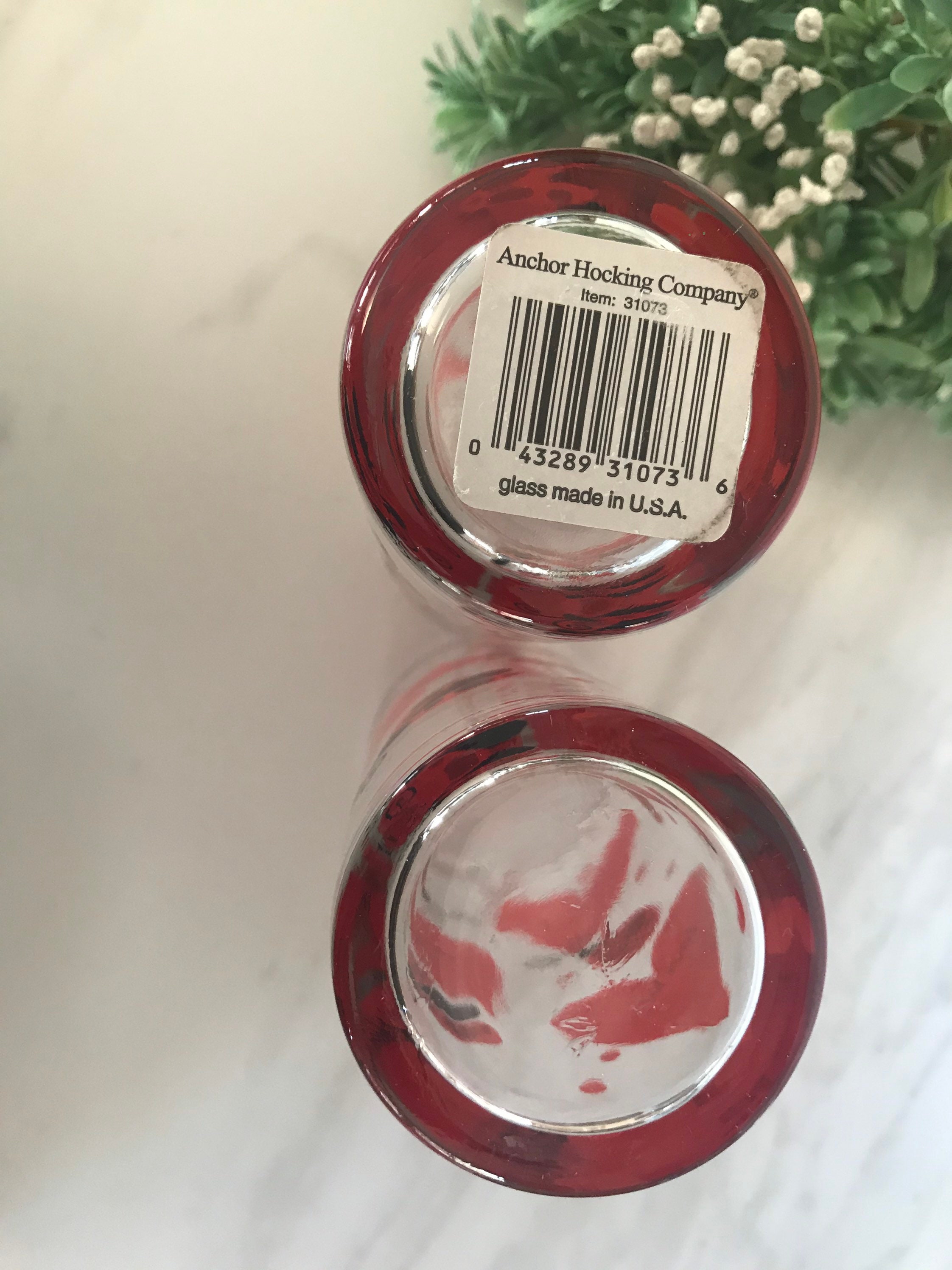 Vintage Anchor Hocking Love Bug Glasses. Hearts Lady Bugs and Etsy