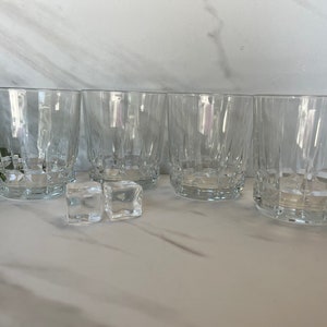 Vintage Classic Round Low Ball Whiskey Rocks Glasses. Set of 4