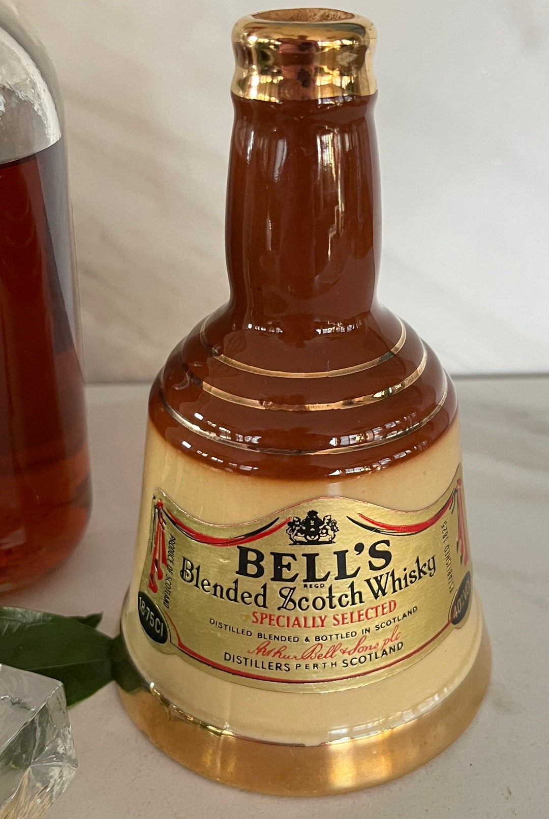 Bells Whiskey Scotch Vintage Decanter. Made by Wade in Perth Etsy