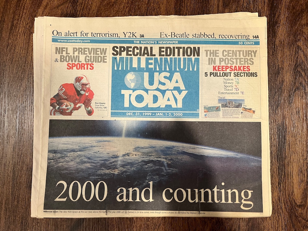 Y2K Millennium Edition January 1, 2000. 2000 and Counting. USA Today