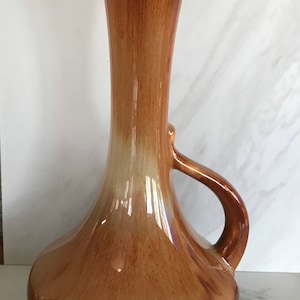 Royal Haeger Pottery Brown drip glaze Vase, Ewer or Pitcher 1960&#39;s. Rare Color