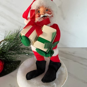 Vintage Annalee Santa Claus Bendable Collectible Figurine Doll. Annalee 1989 Made in USA.
