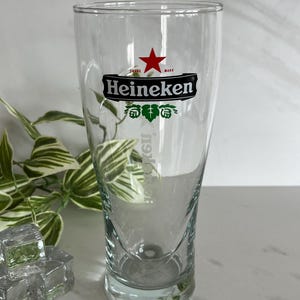 Heineken Red Star Vintage Beer Glass 1990’s