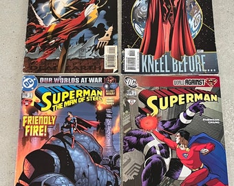 DC-Comics. Flash- und Superman-Comics. Direktvertrieb. Vierer-Set. * Lesen Sie die Auflistungsbeschreibungen