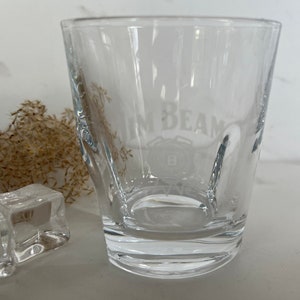 Jim Beam Whiskey Vintage Rocks or Low Ball Glass. 2000