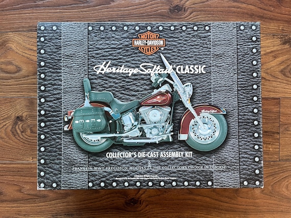 Harley Davidson Motorcycle Franklin Mint Soft Tail Model Kit. NIB