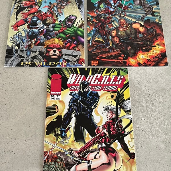 Comic Book Wild Cats Comic Books Set of Four. Gremlin Entertainment Sony 1990’s