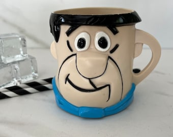 Fred Flintstone SouvenirMulti Vitamins Promotional Advertisement Cup. 1960’s