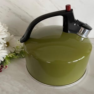 Regal Stainless Avocado Tea Kettle Maker. 1970. Regal Ware Inc. USA. New Condition.