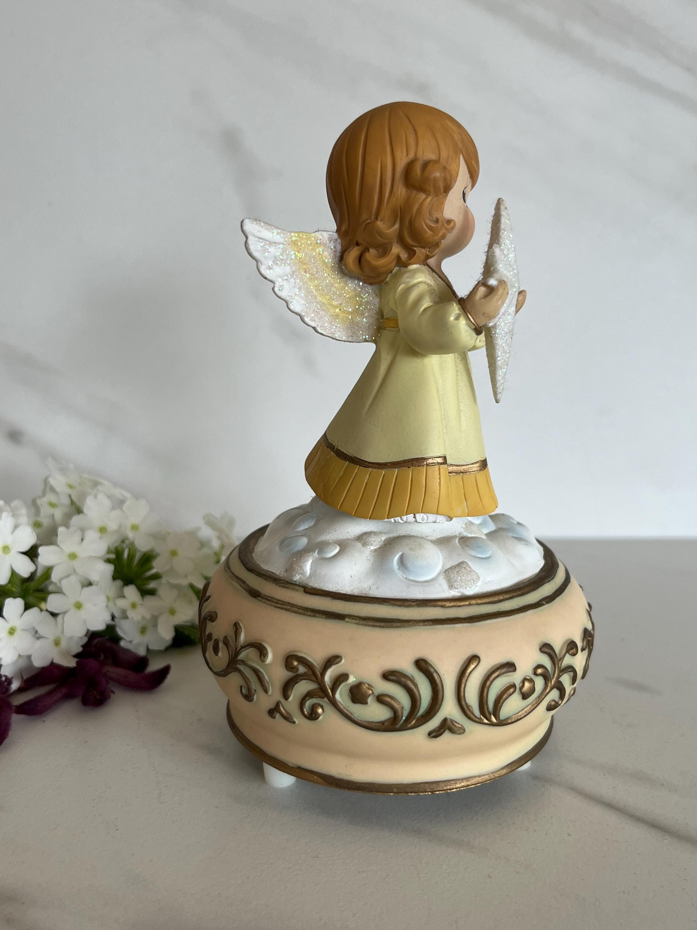 プレシャスモーメント 天使 セット Preciousmoment エンジェル Angel Precious Moments Musical Plastic Angel Figurine. Enesco Co
