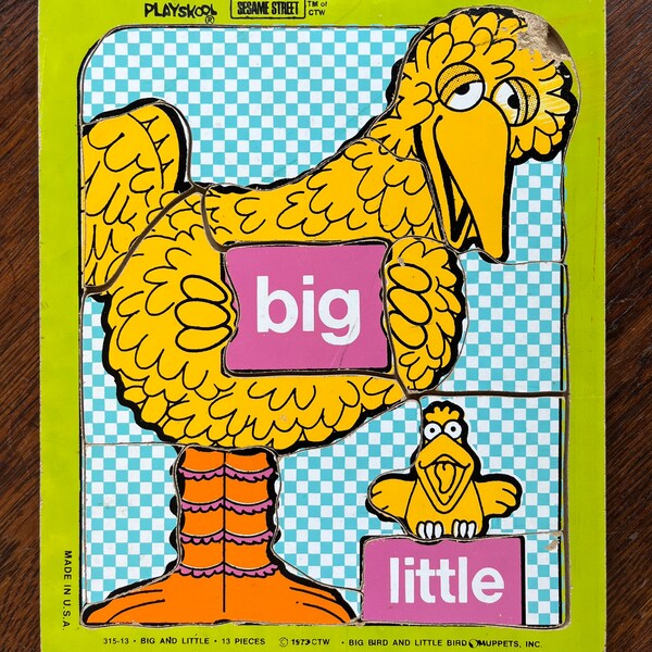Big Playskool Puzzle Etsy