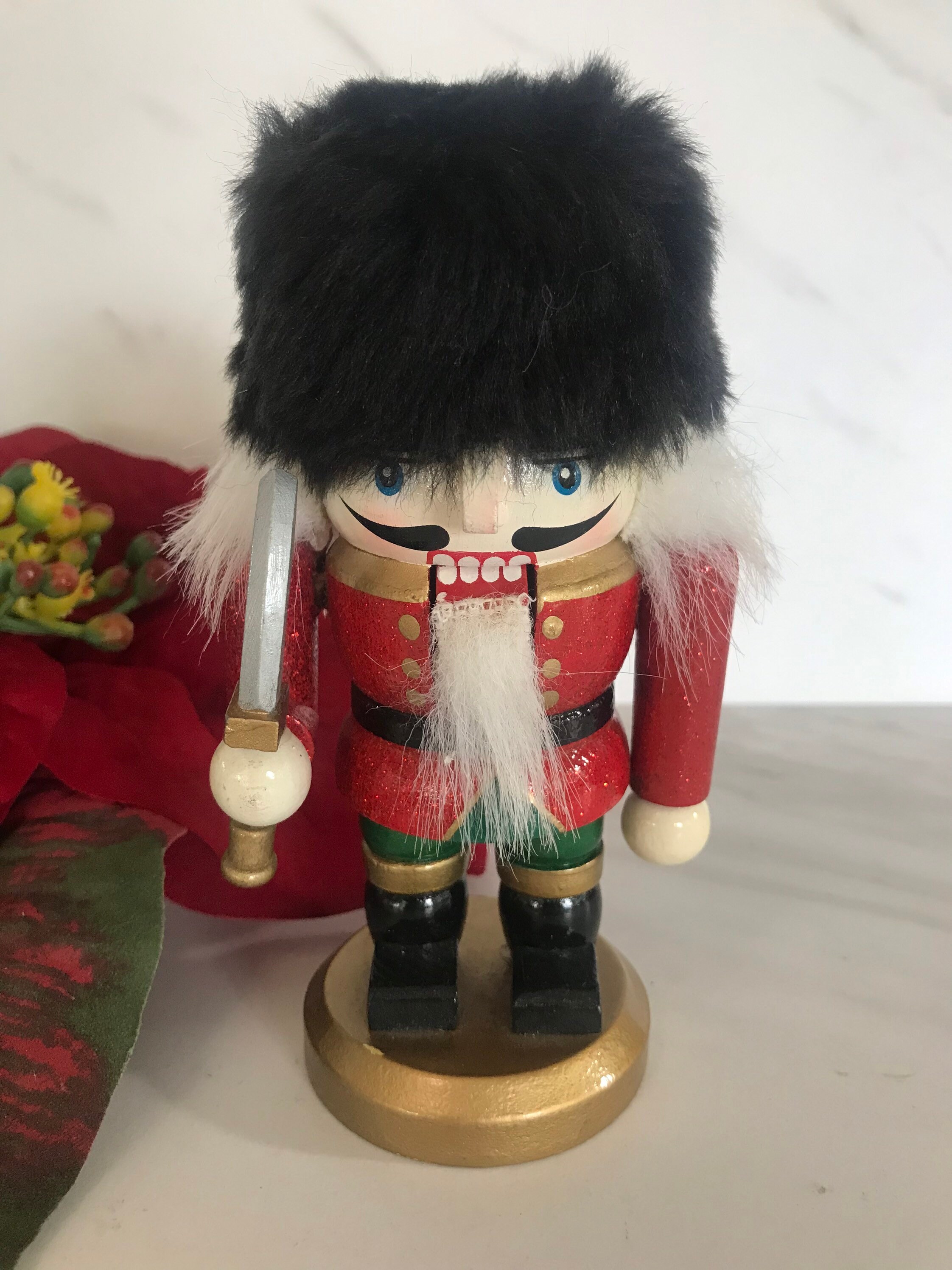 Vintage Nutcracker Royal Guard With Sword. Ornate Uniform and | Etsy