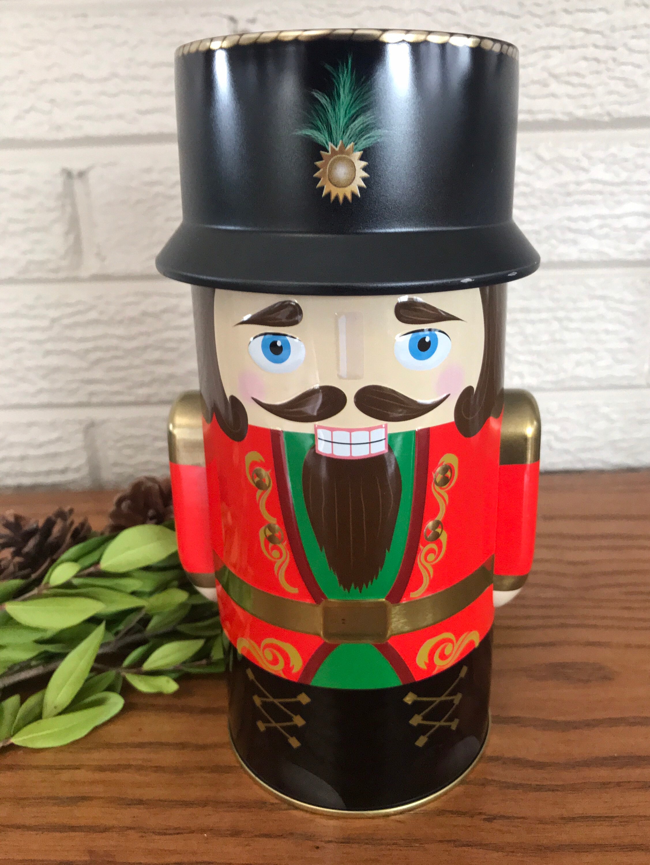 Vintage Nutcracker Cookie or Candy Tin. No markings on bottom. Etsy