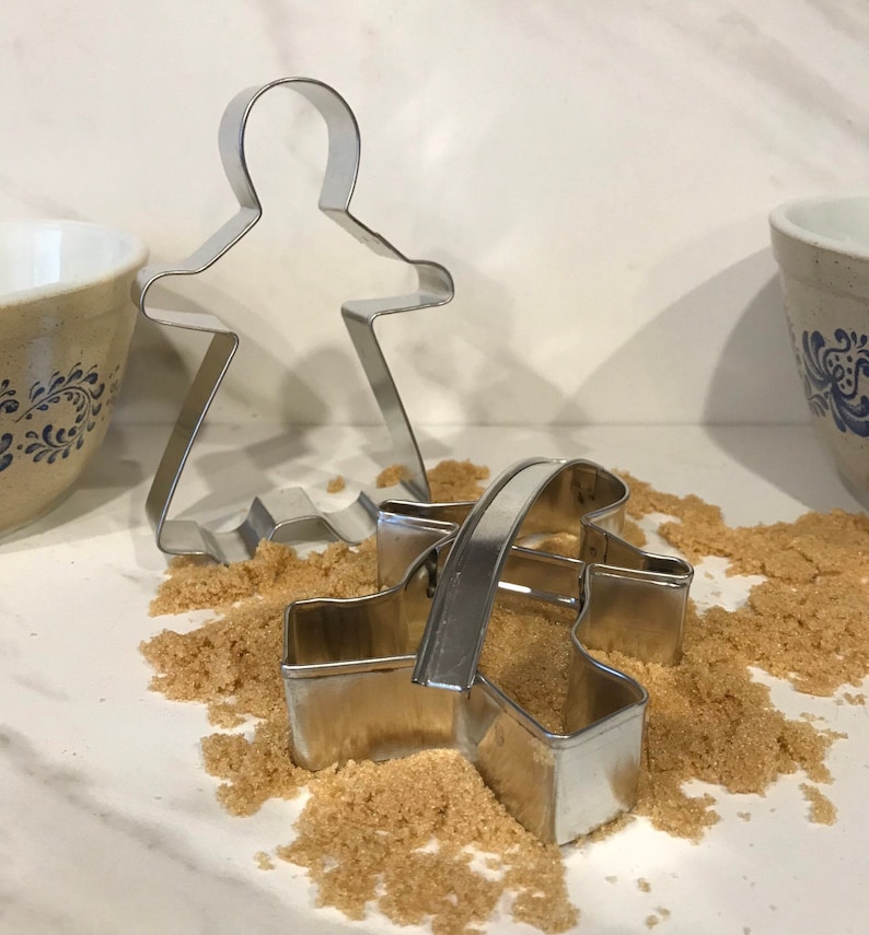 Antique Vintage Gingerbread Boy and Girl Cookie Cutters. Etsy