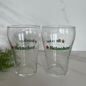 Heineken Red Star Vintage Beer Sham Glasses 1970/1980’s