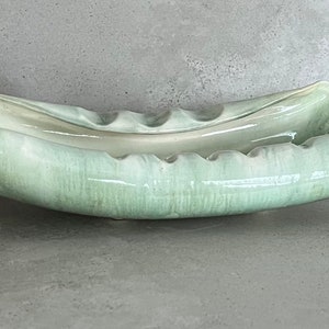 Rare Cigar, Pipe or Cigarette Vintage Ceramic Console Ashtray. Signed on bottom R. Shy Calif. Made in USA 1940’s/1950’s.