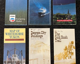 アラスカ パンフレット Alaska Vintage Souvenir Road Maps and Tourist Pamphlets and