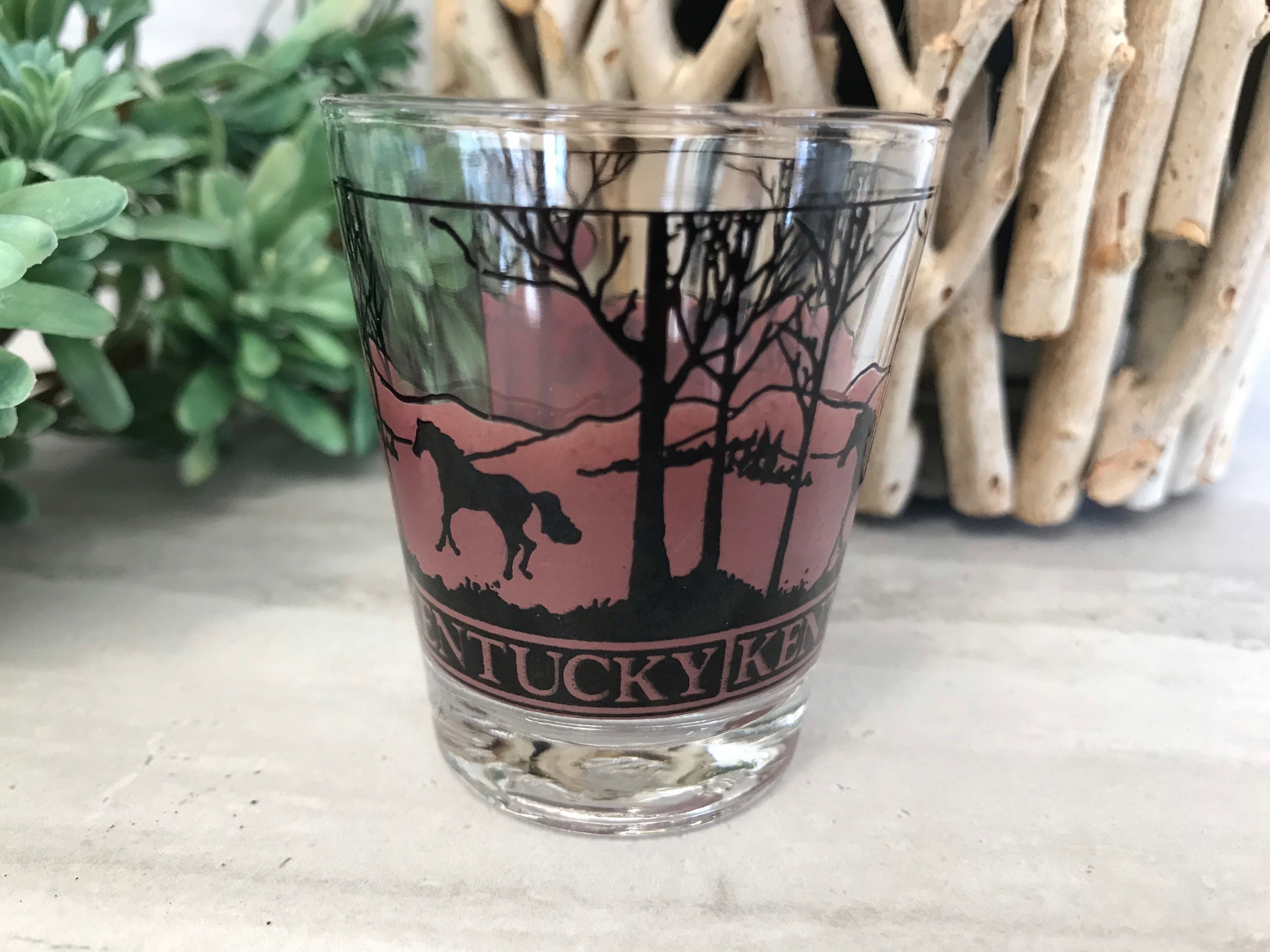 Vintage Kentucky Souvenir Shot Glass Etsy