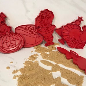 Vintage Red Plastic Tupperware Cookie Cutter Collection 1970’s