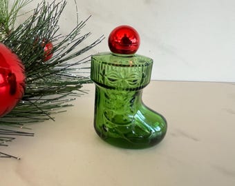 Avon Vintage Christmas Stockjng Chrismas Cologne Bottle 1970’s *empty*