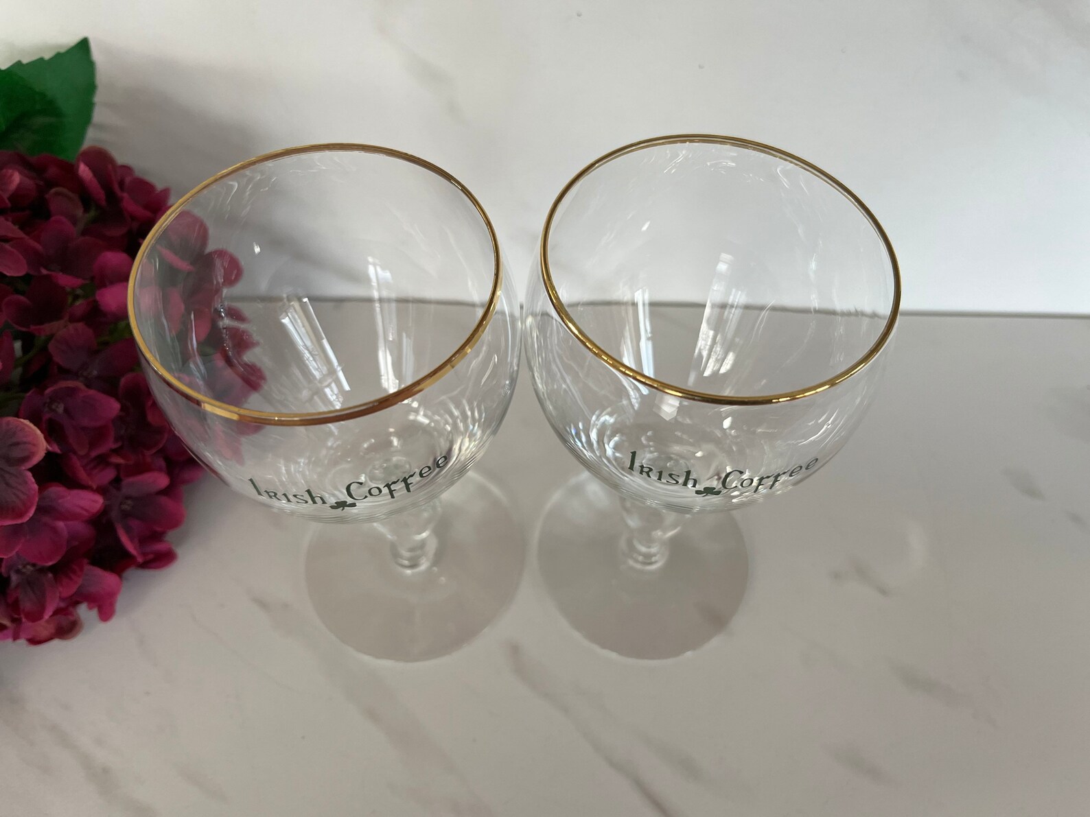 Vintage Irish Coffee Crystal Glasses With irish Coffee Etsy
