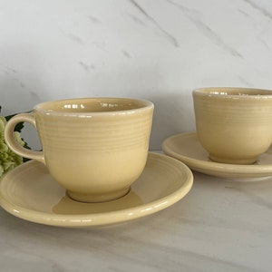 Fiesta Ware Homer Laughlin Marked HL Fiesta USA. Set of Two.