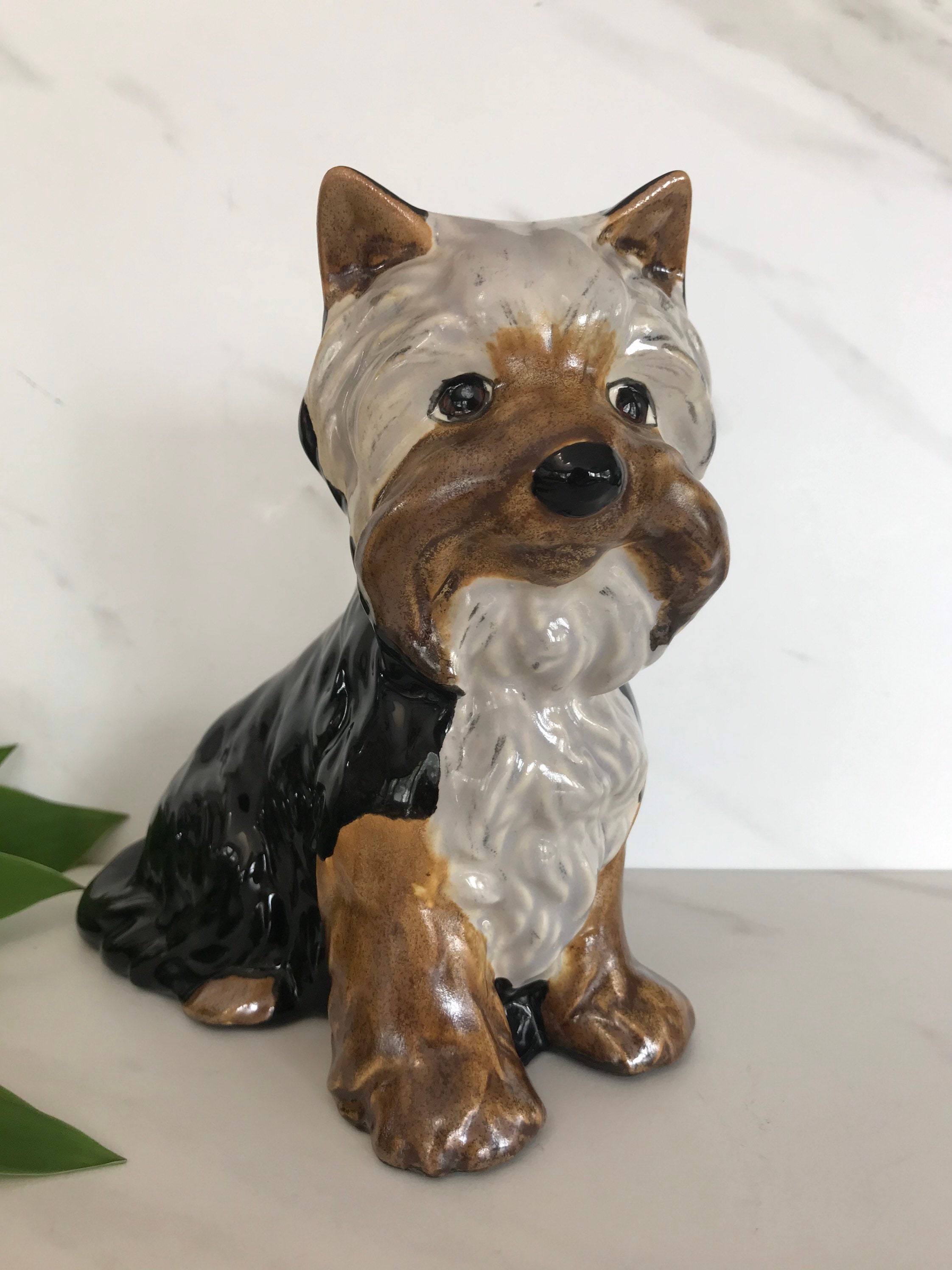 Vintage Ceramic Yorkie or Yorkshire Terrier Dog Figurine Etsy