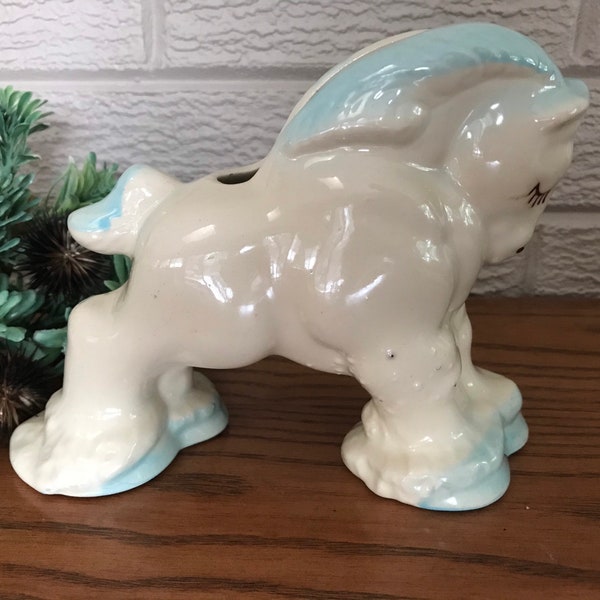 California Walker Pottery ? Horse Stallion Planter 1940’s