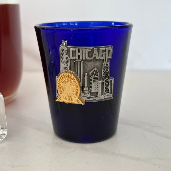 Chicago Shot Glass Etsy