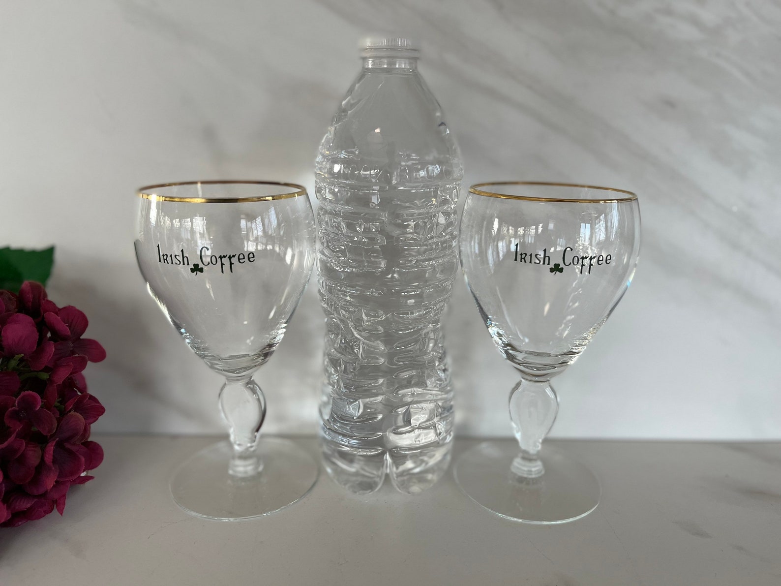 Vintage Irish Coffee Crystal Glasses With irish Coffee Etsy