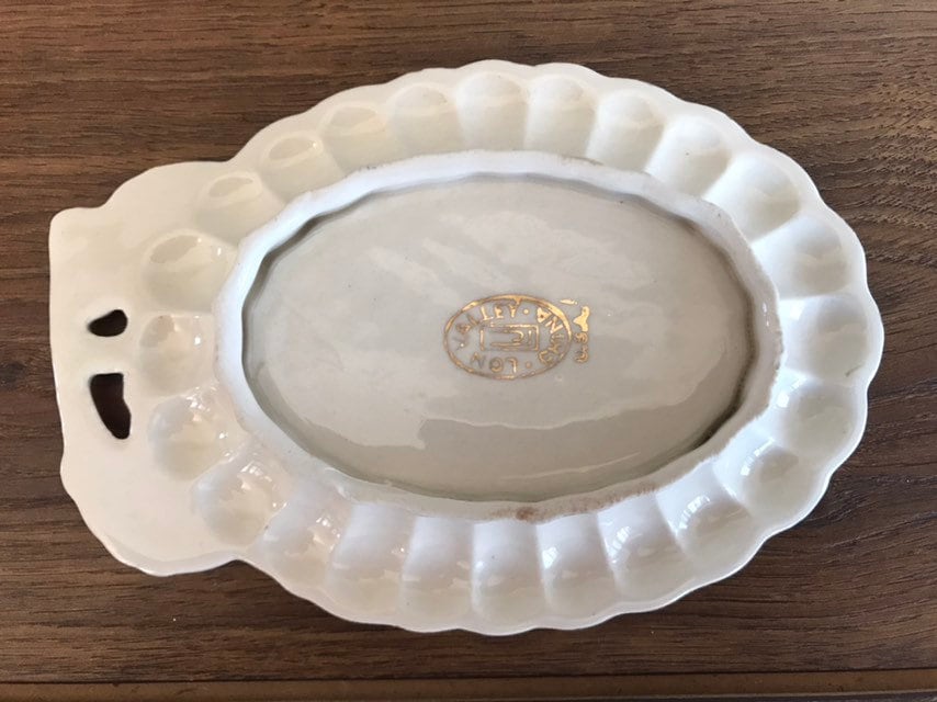 Vintage LJ Lon Valley China 1940/1950 22k Hand Painted