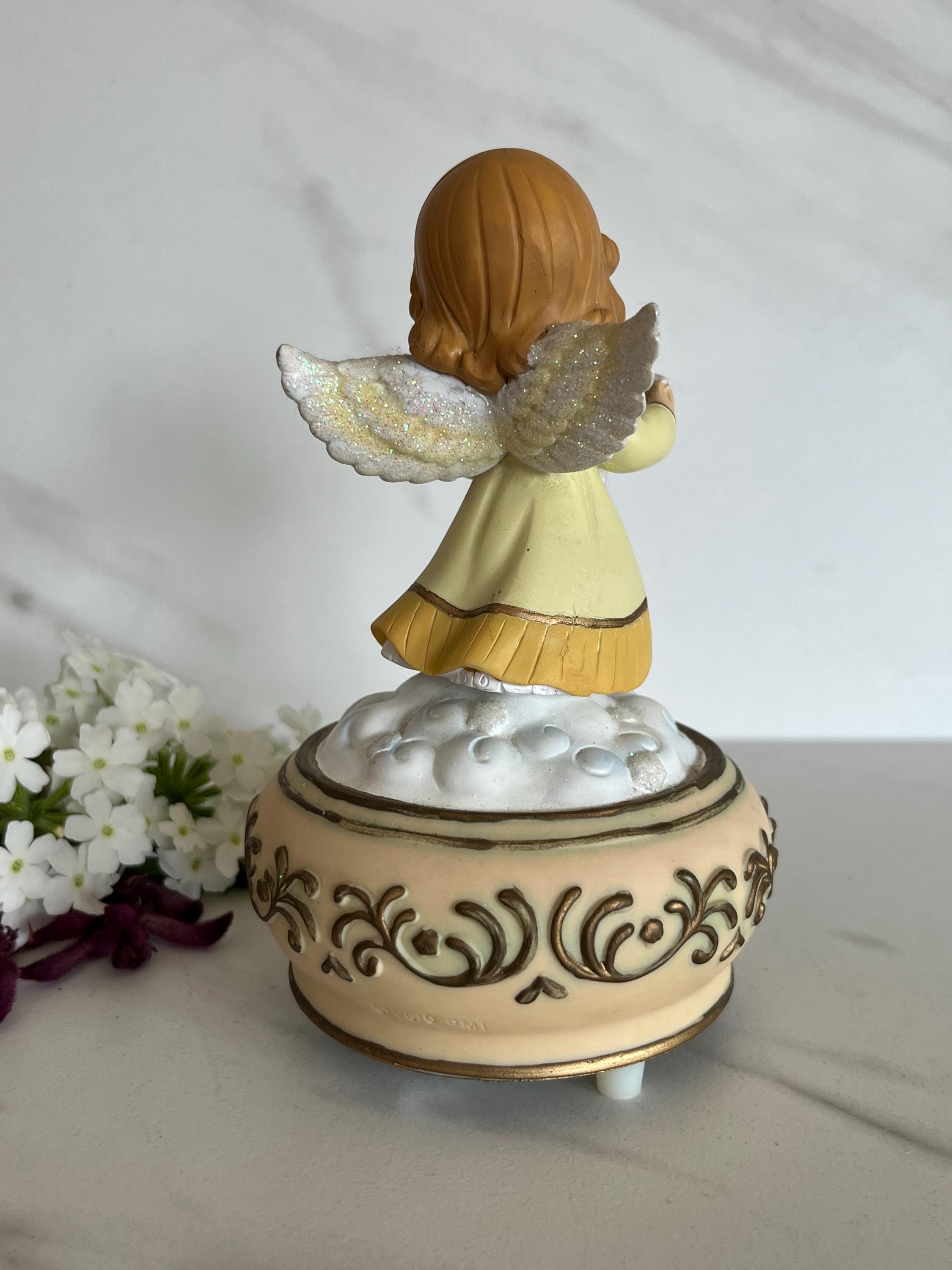 プレシャスモーメント 天使 セット Preciousmoment エンジェル Angel Precious Moments Musical Plastic Angel Figurine. Enesco Co
