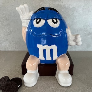 Blue M&m Cookie Jar - Etsy