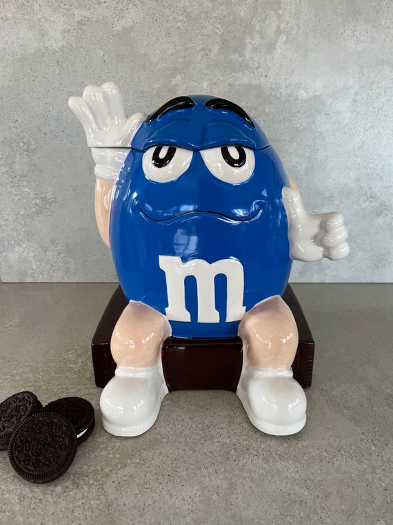 m&m’s クッキージャー　ブルー　レア　デッドストック　ヴィンテージ Collectible Vintage M&M Peanut Decorative Collectors Cookie Jar
