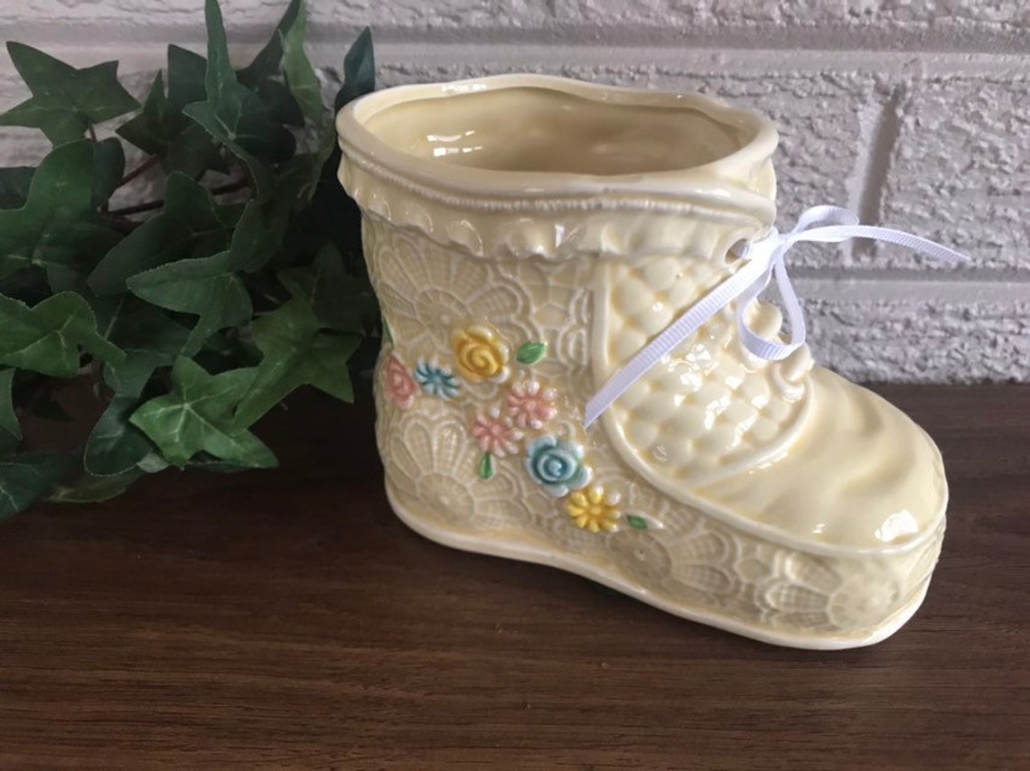 Baby Boot Vintage Ceramic Planter or Vase. Inarco Japan E6532 | Etsy