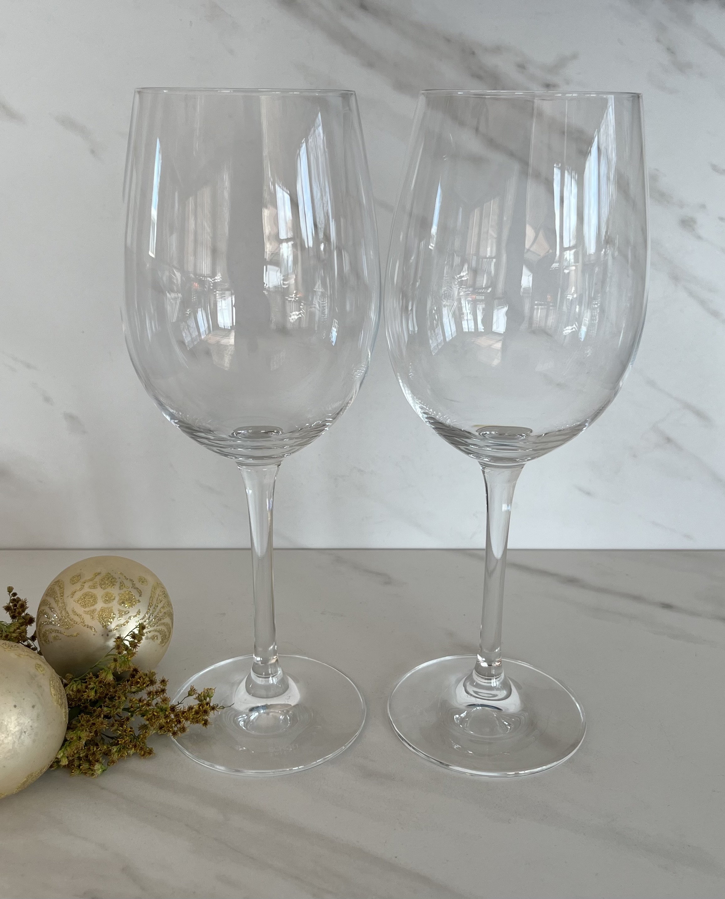Engraved Puzzle Contour Wine Glasses (Set of 2)