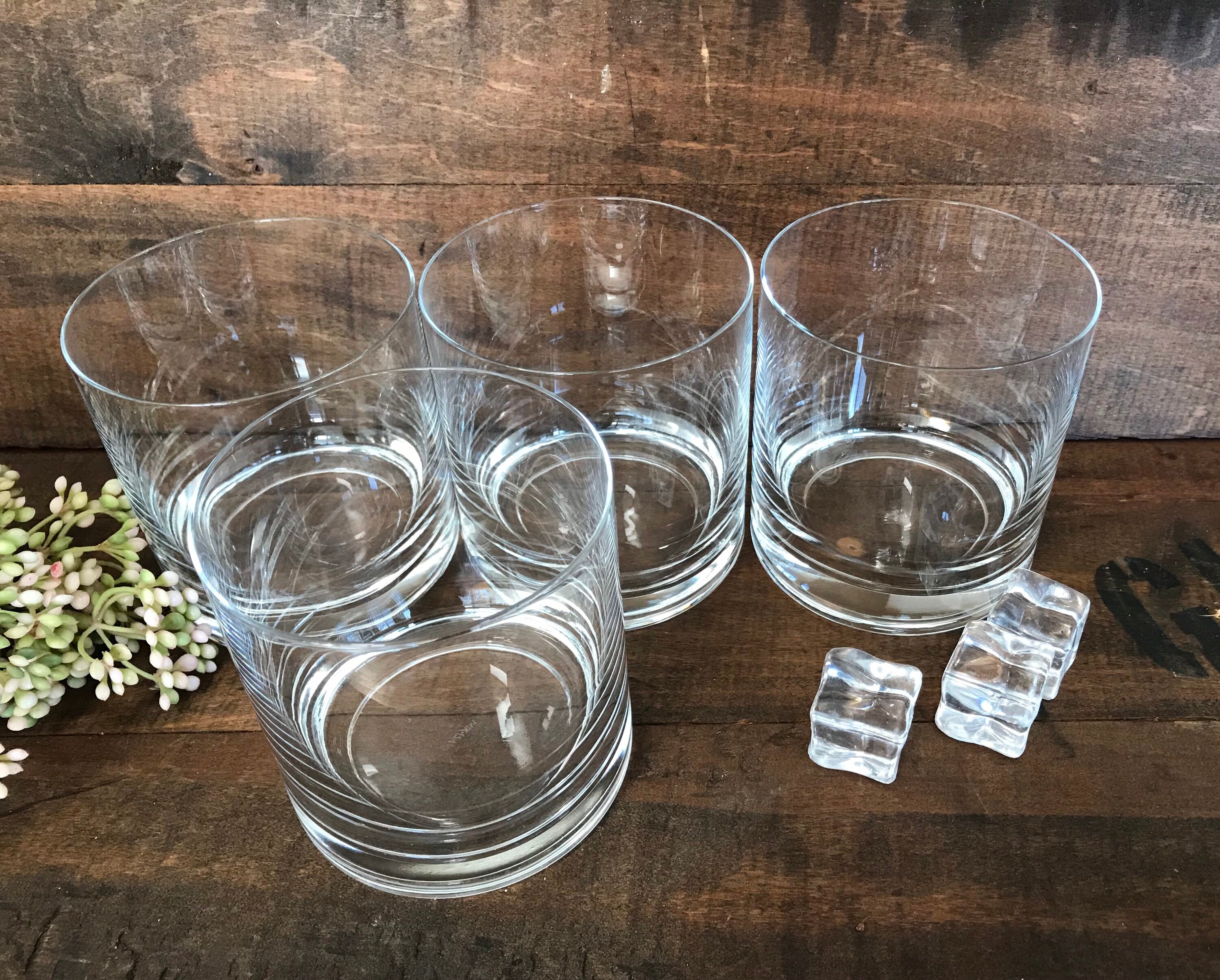 Vintage Mikasa Crystal Double Old Fashioned Whiskey or rocks Etsy