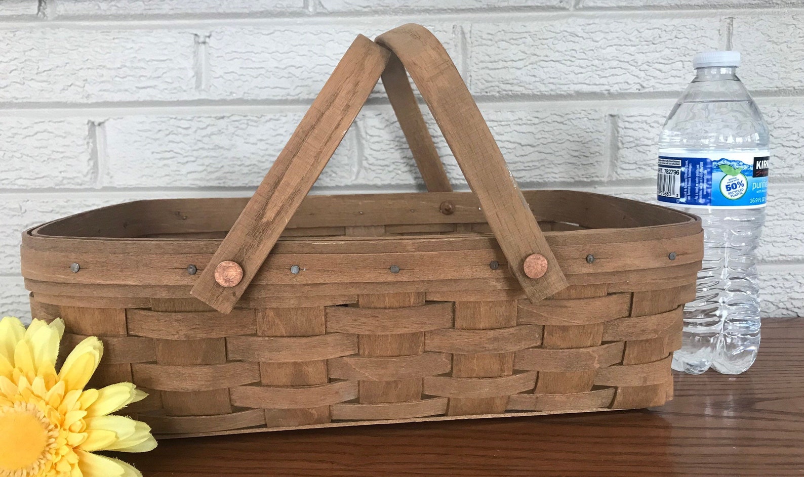 Vintage Longaberger Large Gathering or Task Basket. Stamped Etsy