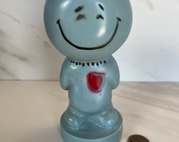 Vintage Mccoy Yellow Smiley Face Coin Bank RARE Marked USA Etsy