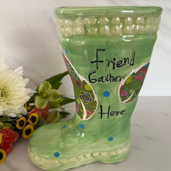 Rain Boot Vases Etsy