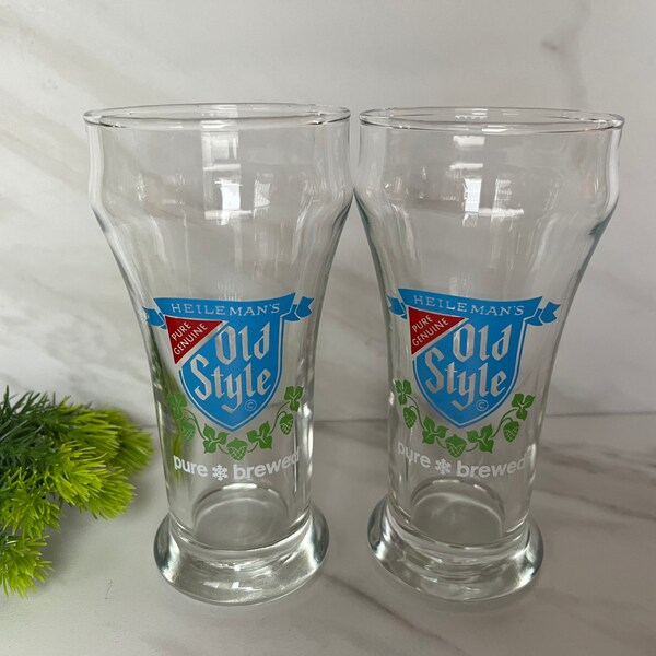 Vintage Beer Glasses Etsy