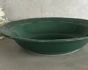 Longaberger American Ivy Green Woven Traditions Longaberger Pottery 12 inch Pasta Dish. Made in the USA. 1990’s