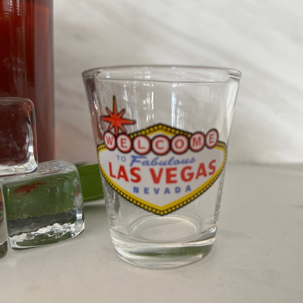 Las Vegas Shot Glass Etsy