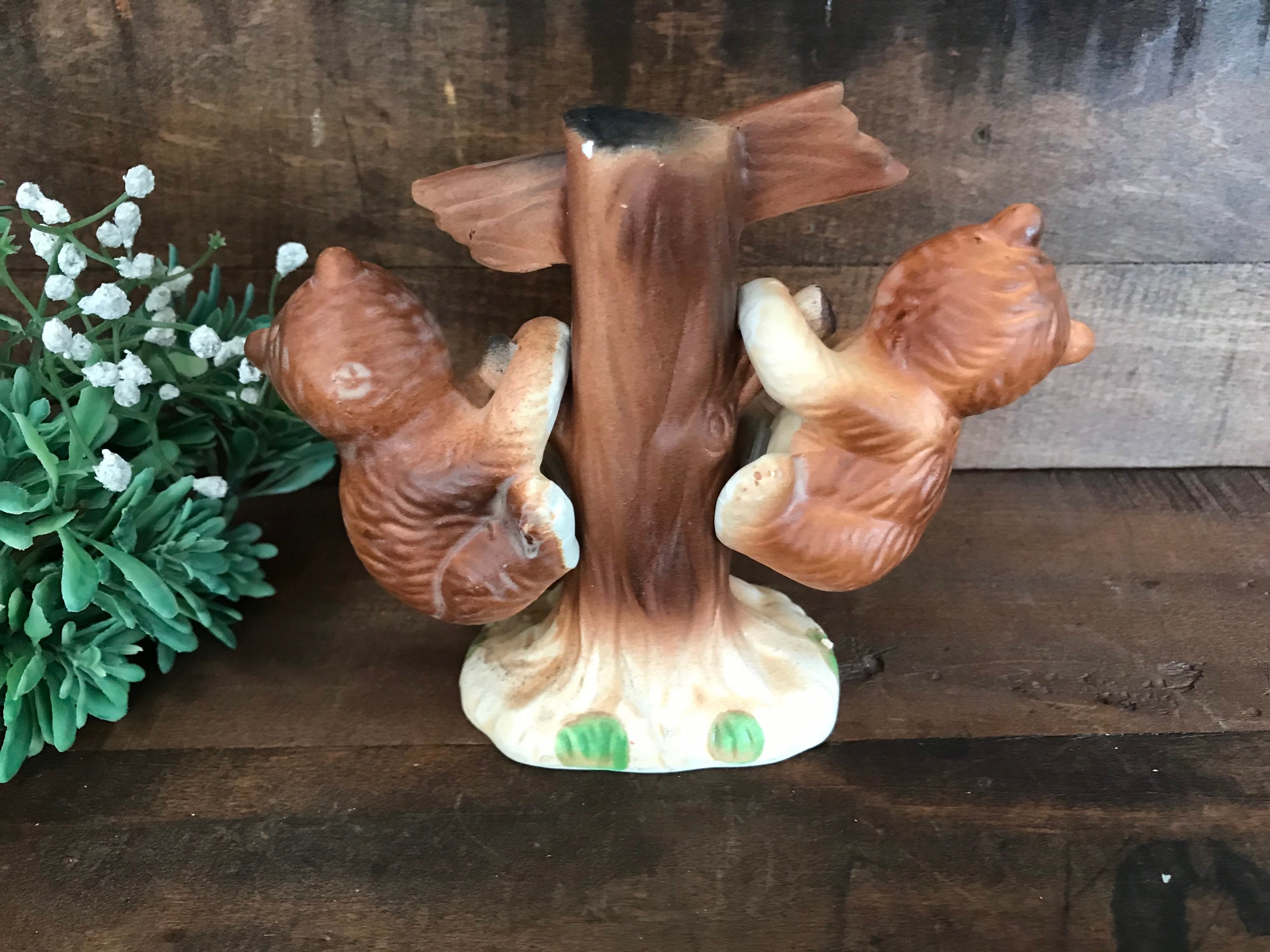 Vintage Brown Bears Salt and Pepper Shakers. Ceramic Kentucky Etsy