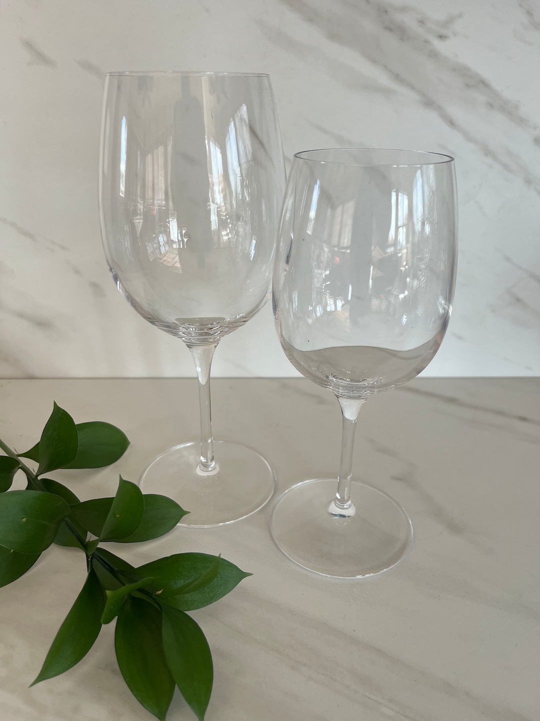 Vintage Luigi Bormioli Wine Glasses. His and Hers. 1990s Etsy