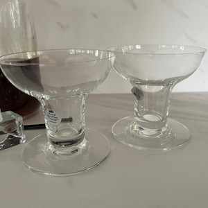 Royal Bavarian Vintage Crystal Martini Liqueur,  Aperitif or Shot Glasses. Made in Germany Set of Two.