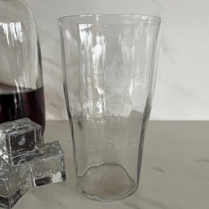 Acid Etched Antique Drinking Glass - Etsy