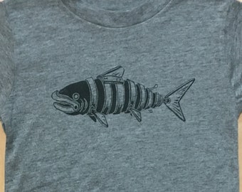 Robot Salmon Kid's Shirt
