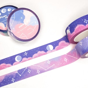 Astrologia | Fita Washi com brilho